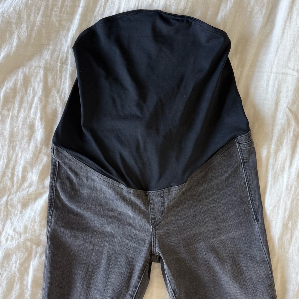 Madewell faded black maternity skinny jeans - Picture 5 of 6